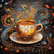 Coffee And Music Art Print