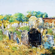 Colonial Graveyard At Lexington By Childe Hassam 1891 Art Print