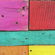 Colorful Boards In The Caribbean Art Print