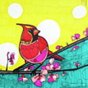 Colorful Cardinal Art Print