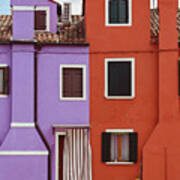 Colors Of Burano Italy No. 7 Art Print