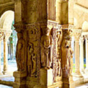 Columns Of St. Trophime In Arles Art Print