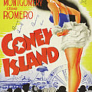 ''coney Island'' 1943 - Art By Eric Rohman Art Print