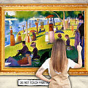 Connoisseur Observation Of Seurat Sunday Afternoon On The Island Of Grand Jatte Art Print