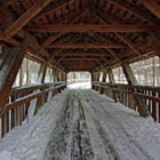 Covered Bridge Wildwood Metropark Toledo Ohio 9249 Art Print