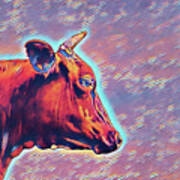 Cow Contemplation Art Print