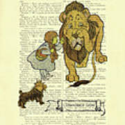 Cowardly Lion Art Print