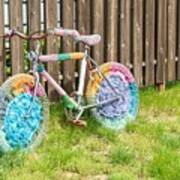 Crocheted Bicycle Art Print