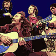 Crosby, Stills, Nash And Young 2 Art Print