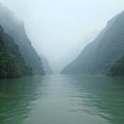 Crossing The Yangtze River Art Print