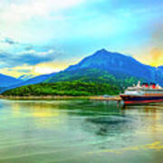 Cruise Ship Ketchikan Alaska Art Print