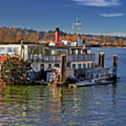 Cruises Paddle Wheeler Riverboat Art Print