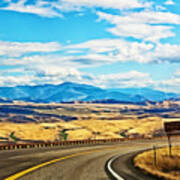 Curvy Mountain Road Idaho Art Print