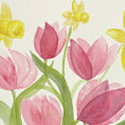Daffodils And Friends Art Print