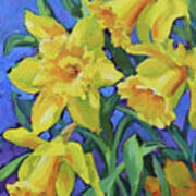 Daffodils - Colorful Spring Flowers Art Print