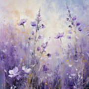 Dance Of The Lavender Flowers Art Print