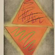 Dancing Triangles Art Print