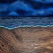 Dark And Stormy Beach Art Print