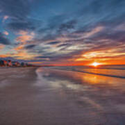 Daybreak At Footbridge Beach Art Print