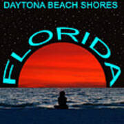 Daytona Beach Shores Dream Girl Art Print