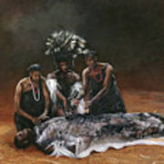 Death Of Nandi Art Print