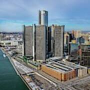 Detroit Ren Cen Dji_0475 Art Print