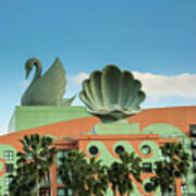 Disney Swan Hotel 1 Art Print