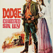 ''dodge City'', 1939 - Art By Jose Montalban Art Print