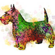 Dog 149 Fox Terrier Art Print