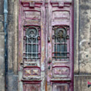 Door 52 Of Porto Art Print