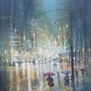 Downpour Manhattan Art Print