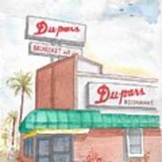 Du-pars Restaurant In Studio City, California Art Print