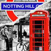 Dual Torn Collection - Notting Hill London Art Print