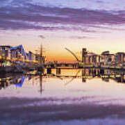 Dublin Docklands At Dawn Art Print
