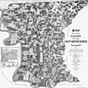 1895 Map of the Parish of East Baton Rouge Louisiana Wall Art Print –  Historic Prints