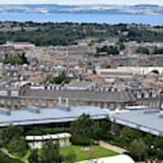 Edinburgh City View, Calton Hill To Firth Of Forth Art Print