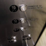 Elevator Buttons Art Print