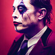 Elon  Musk  As  The  Joker  Highly  Detailed  Intricate  Cine  Dcf39afc  0ed9  645f043c  B26456  F6e Art Print