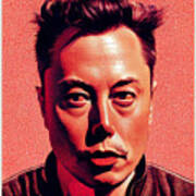 Elon  Musk  Cover  Art  Hypebeast  Photorealistic  Ph  F645563ea2b6455639  6455635be  64504357  B99c Art Print