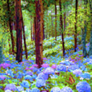 Endless Summer Blue Hydrangeas Art Print