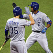 Eric Hosmer And Alcides Escobar Art Print