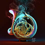Ethereal French Horn 6 Art Print