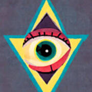 Huge Collection Of Evil Eye Abstract, No 02 Art Print