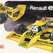 F1 Renault Rs 01 2 Art Print