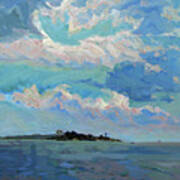 Fair Weather Clouds, Ten Pound Island Art Print