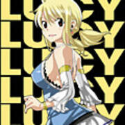 Fairy Tail Lucy Heartfilia Name Anime Sticker