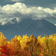 Fall Foliage And Katahdin Art Print