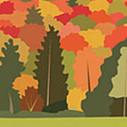 Fall Forest Art Print