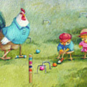 Father's Day Croquet Art Print