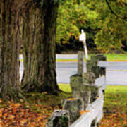 Fence On Haverhill Common #4511 Art Print